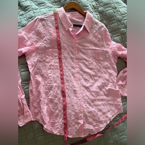 LILLY PULITZER SEA VIEW BUTTON DOWN TOP NWT - Picture 12 of 16